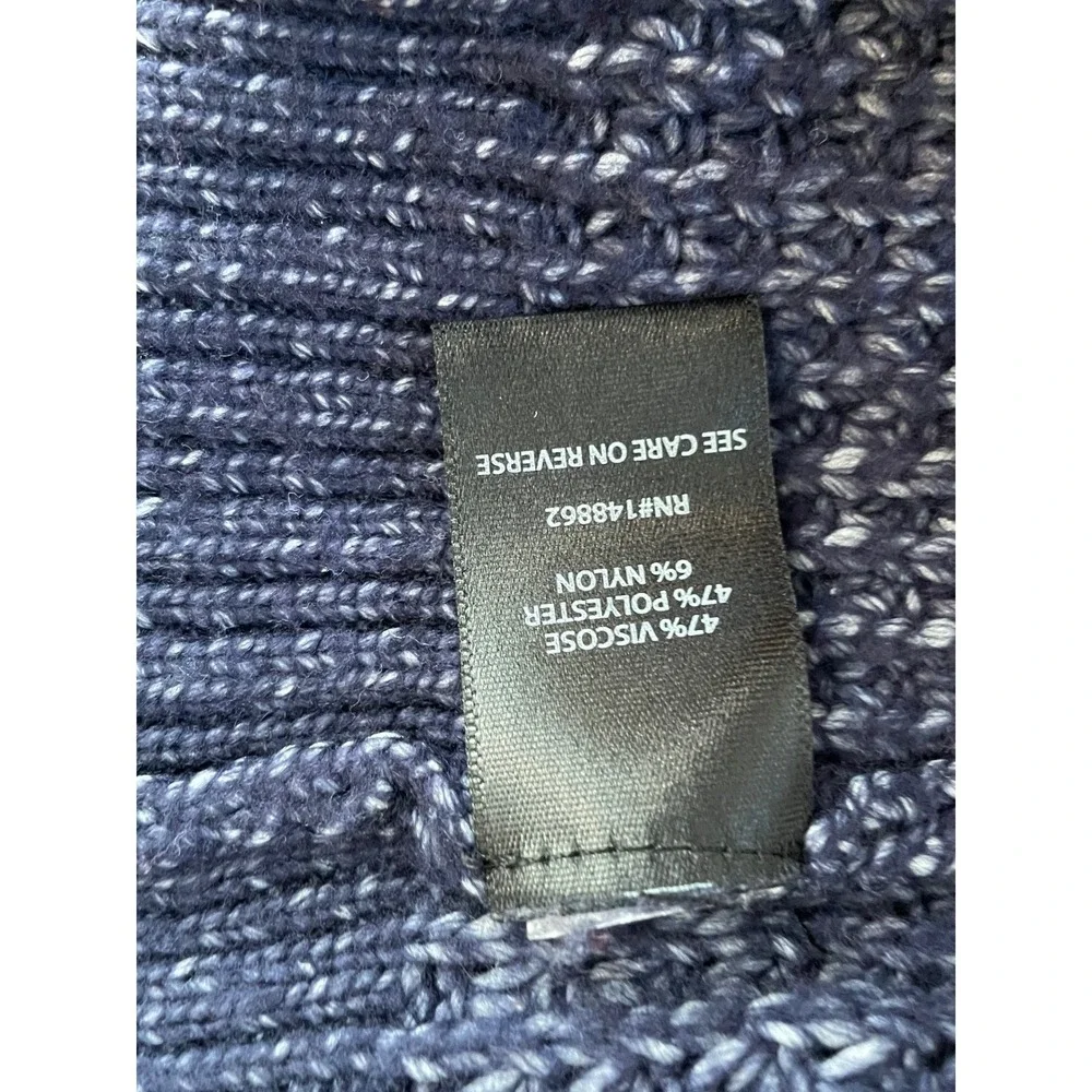 Torrid Womens Sweater 3 Pullover Blue Marled Knit V-Neck Minimalist Long Sleeve